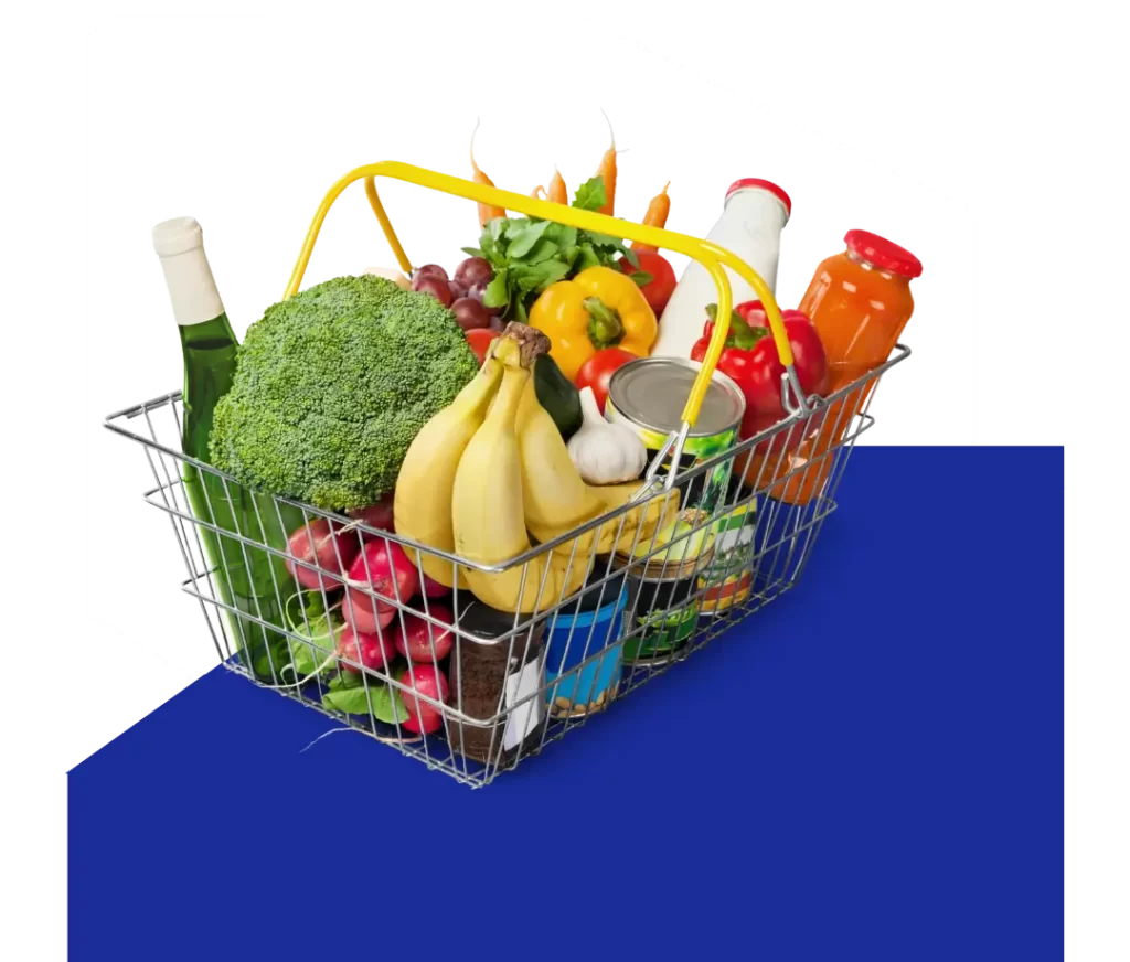 Cesta de compras cheia